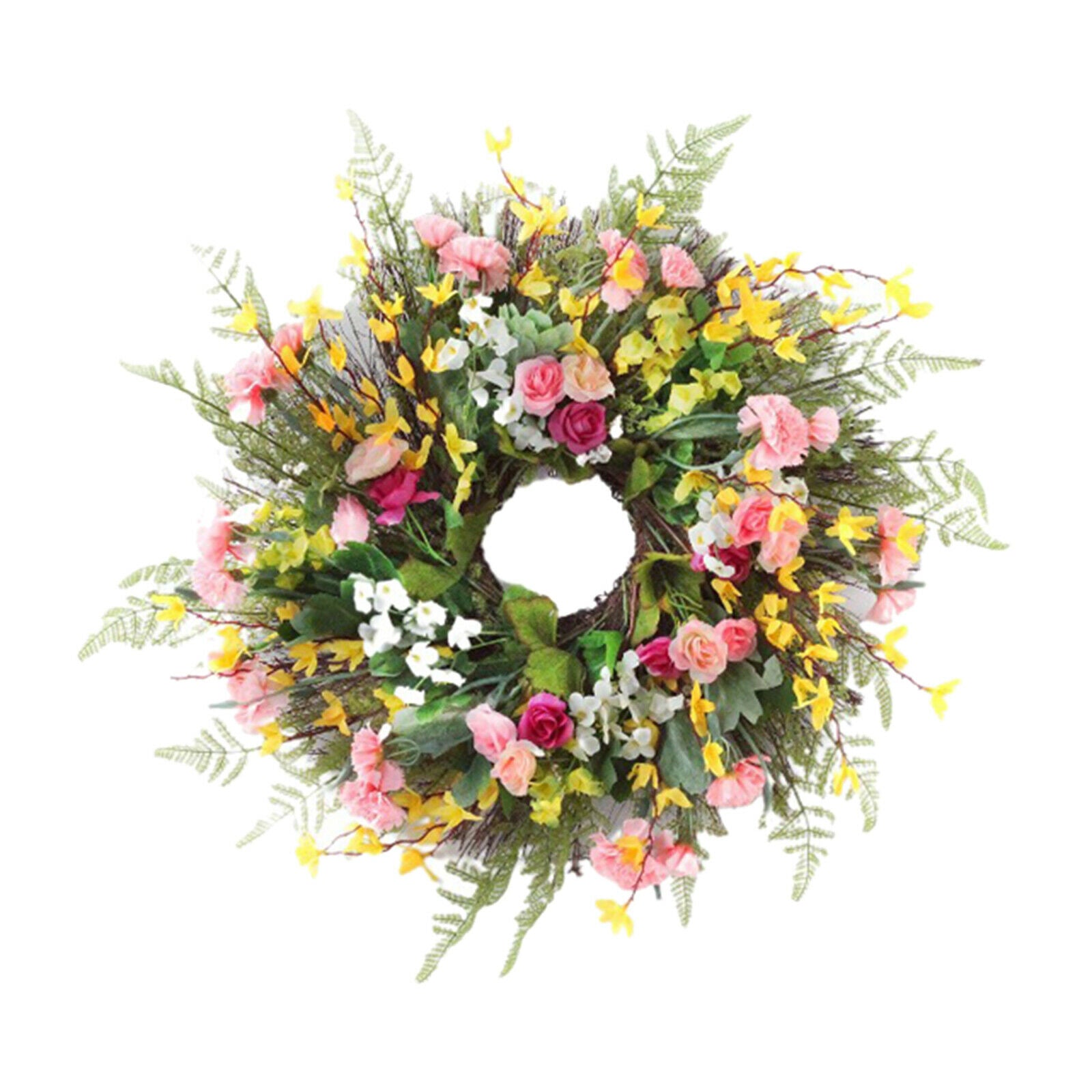 Artificial Carnation Garland Silk Flower Vine Wedding Yard Garden Decors 60cm