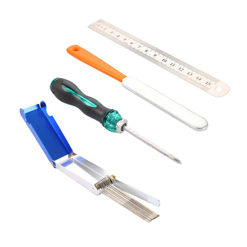 1set Guitar Tool Kit Repair Maintenance Tool String Action Ruler Measuring T^DD