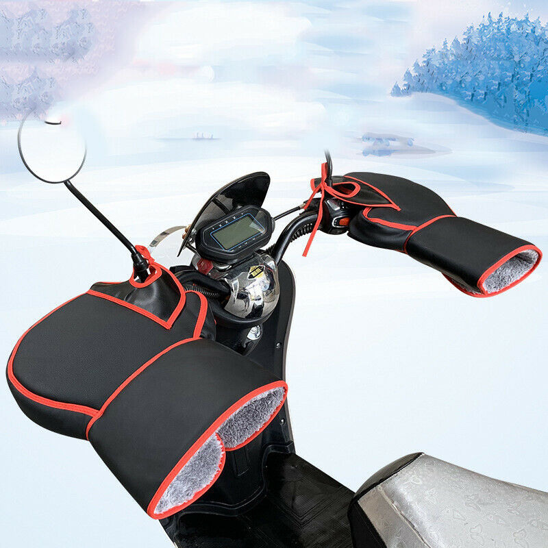 Pair Motorcycle Electric Battery Bike Warm Thickening Hand Cold Windproof Gloves