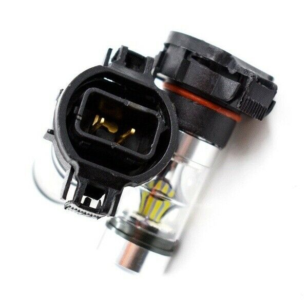 2x 5202 H16 PS24w High Power 100w 6000k Super White Led Fog Drl Lights Bulb T2C2