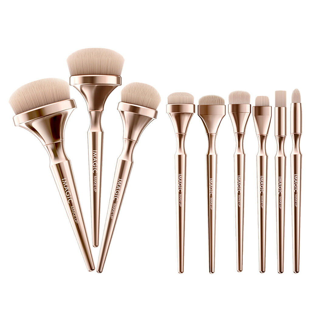 9x Brushes Makeup Cosmetic Professional Brush For Liquid Powder