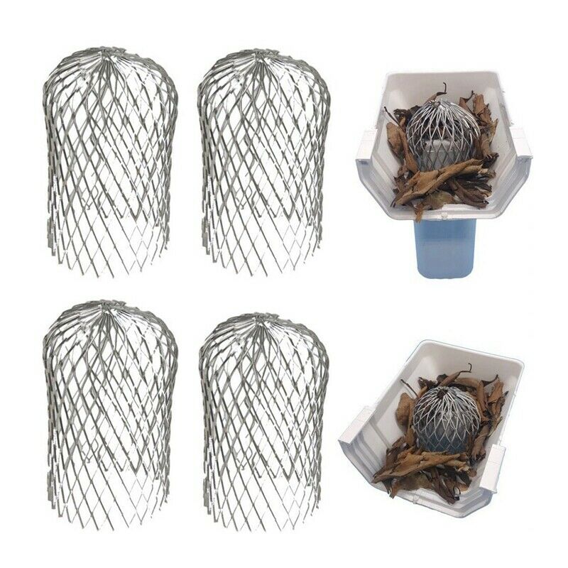 4Pcs Gutter Guard 3 Inch Expand Aluminum Filter Strainer Stops Blockage LeavesM3
