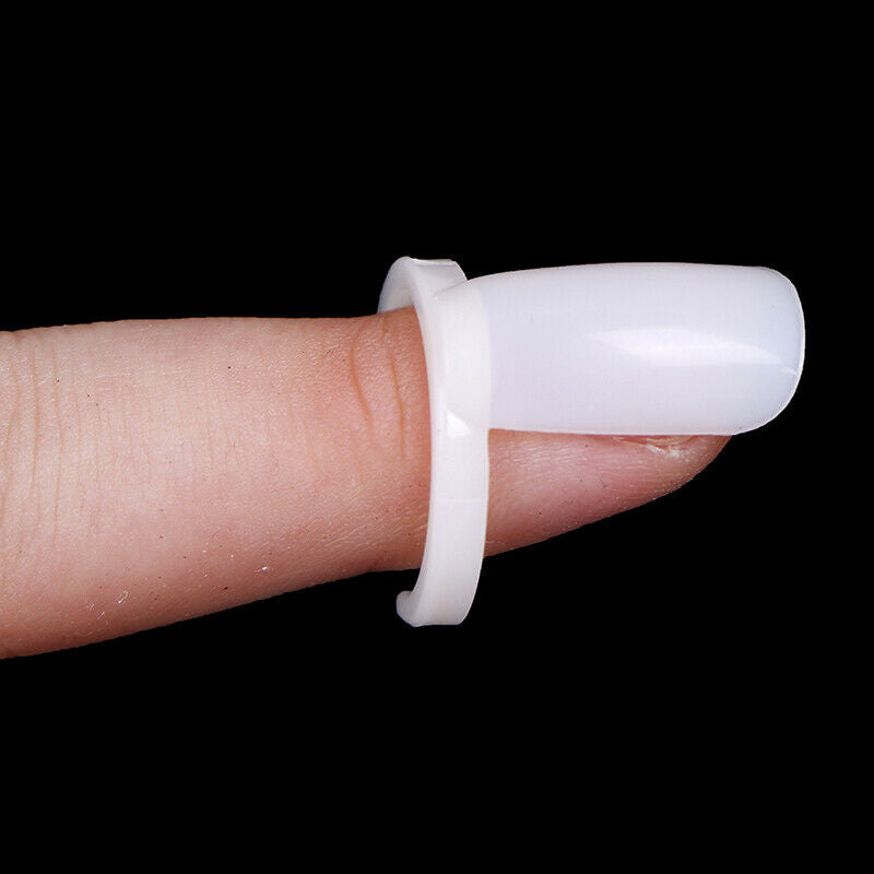 50x nail t ring color cd display bod plastic nail t practice ringSet^.l8