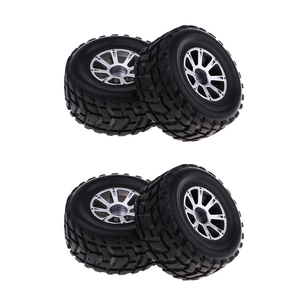 4pcs Tires & Rims for WLtoys A949 A959 A969 K929 RC Buggy Replacement