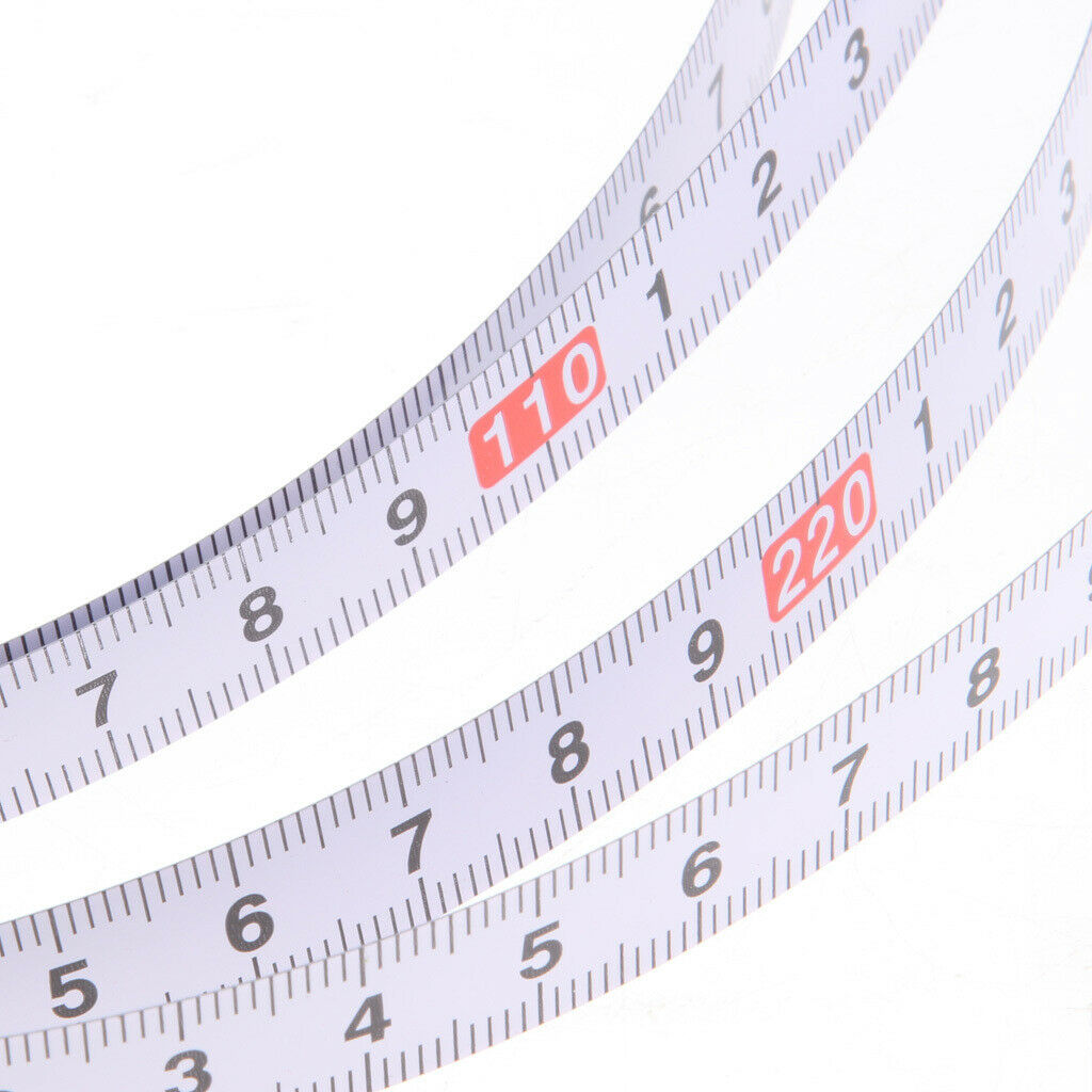 4x Self-Adhesive Measuring Measure Tape Metric Steel Miter Scale Track Tape