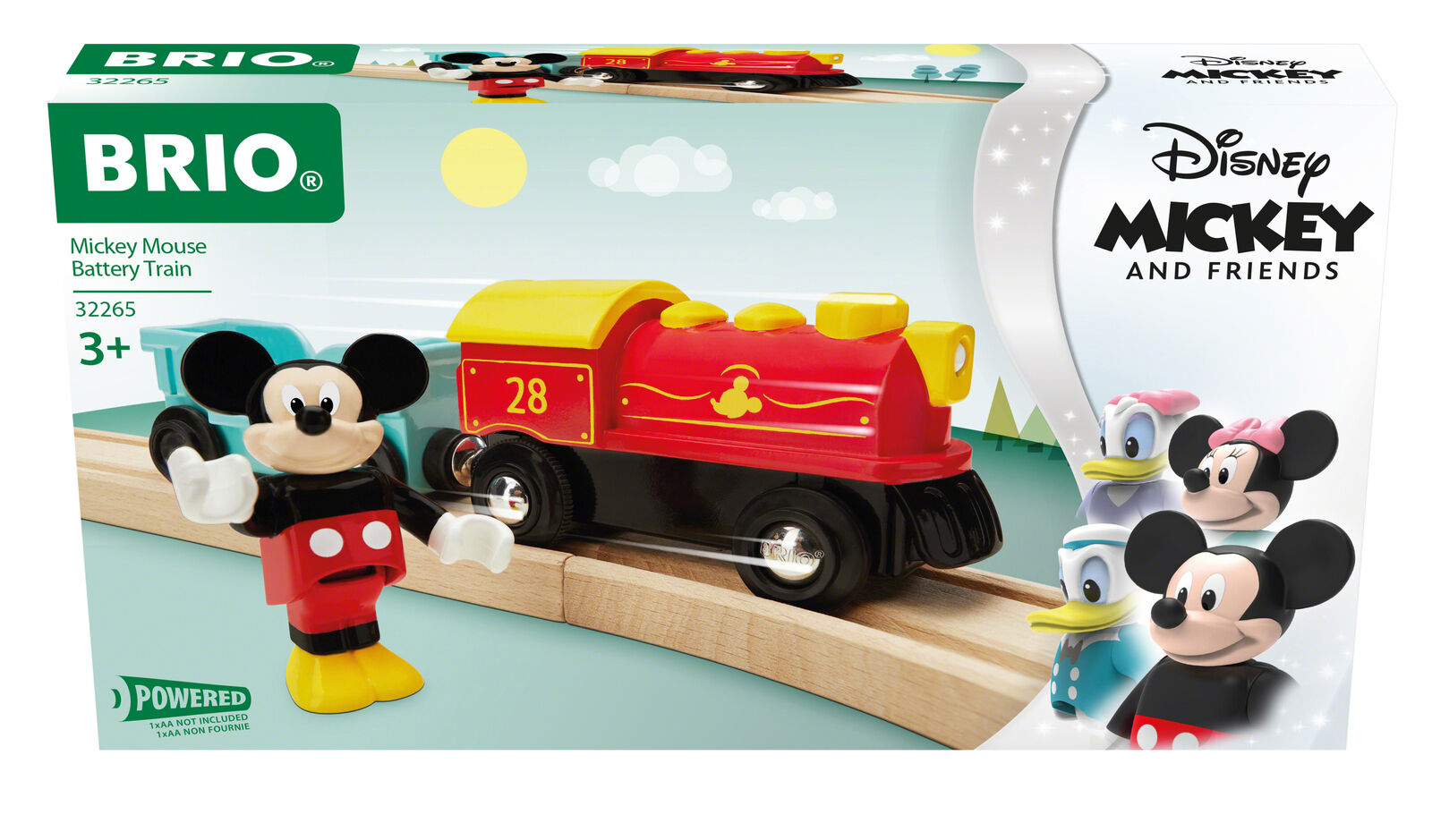 32265 BRIO Disney Mickey Mouse Battery Train Carriage Wooden Railway Age 3 Year+