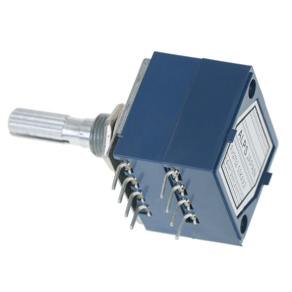 1Pcs potentiometer 50K log alps audio amp volume control pot stereo w loudnes LS