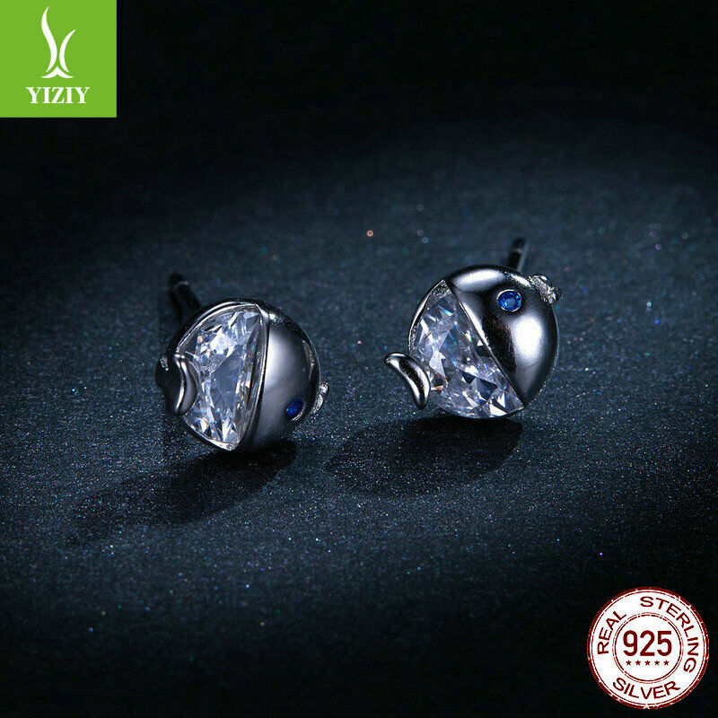 S925 Sterling SilverKorean version of the small fresh fish Earrings Present NEW