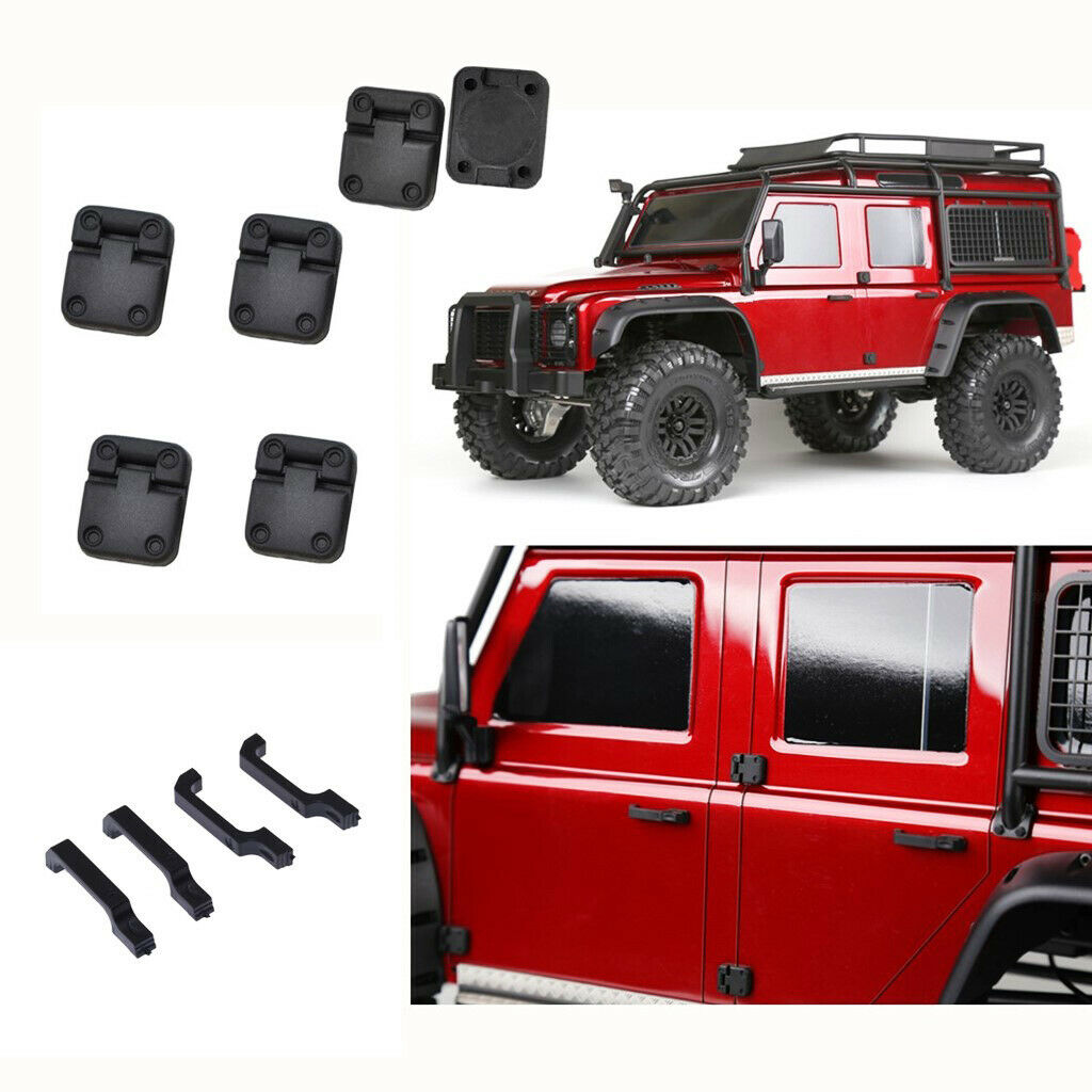 1/10 RC Rock Crawler Black Spare Parts For  Handles+Hinges+Cover