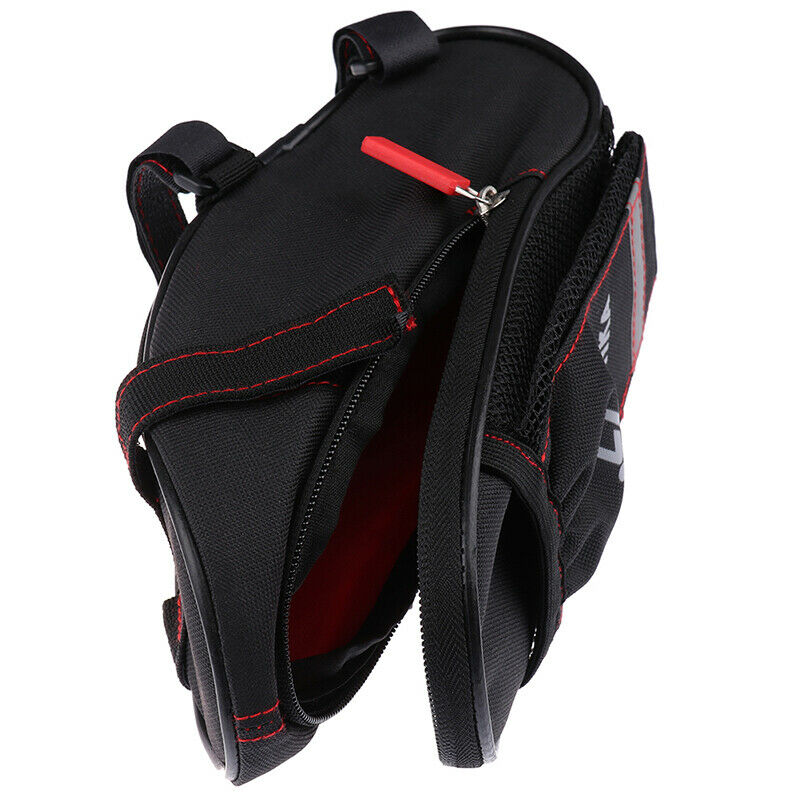 Bicycle Saddle Bag with Water Bottle Pocket Bike Rear Seat Tail Bag IE