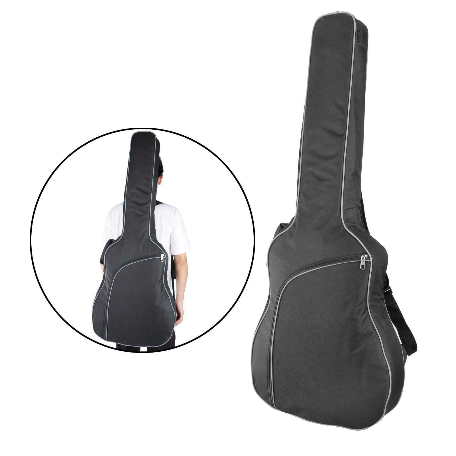 40 Inch Padded Electric Guitar Gig Bag Adjustable Padding Backpack Universal