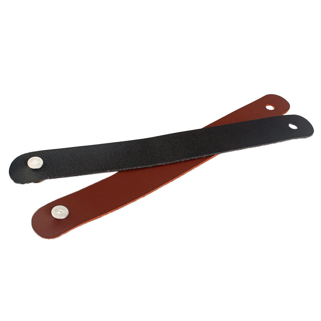 Synthetic Leather Band Button Hook for Acoustic Guitar
