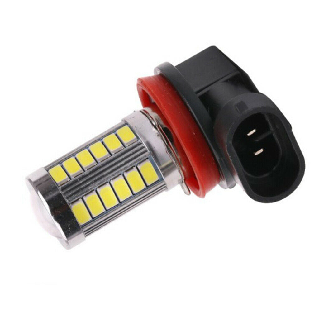 2Pcs 360° Xenon White 3030 H11 21 LED Fog Driving Light Bulbs DRL for Cars