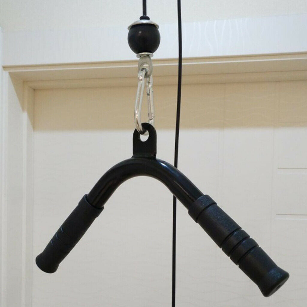2 Pieces 5mm 2m Adjustable Fitness DIY Pulley Cable Arm Biceps Back Home Gym