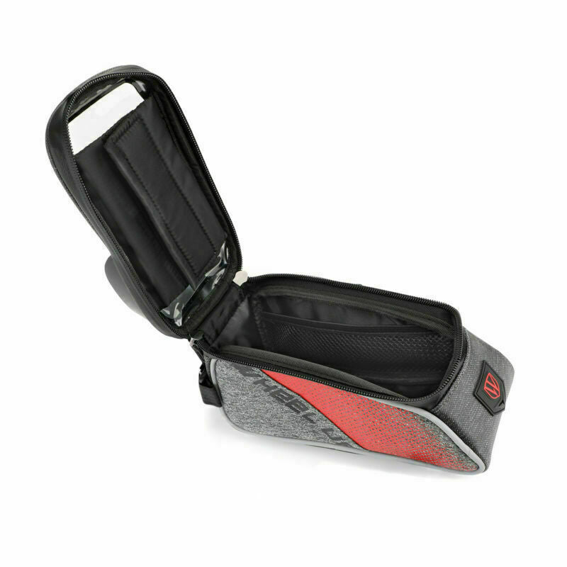 Bicycle Cycling Front Top Tube Frame Bag MTB Waterproof Phone Holder Case Red