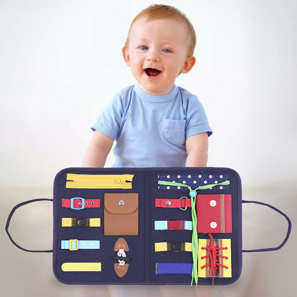 Felt Busy Board, Montessori Sensory Board, Toddlers Develops Basic and Motor