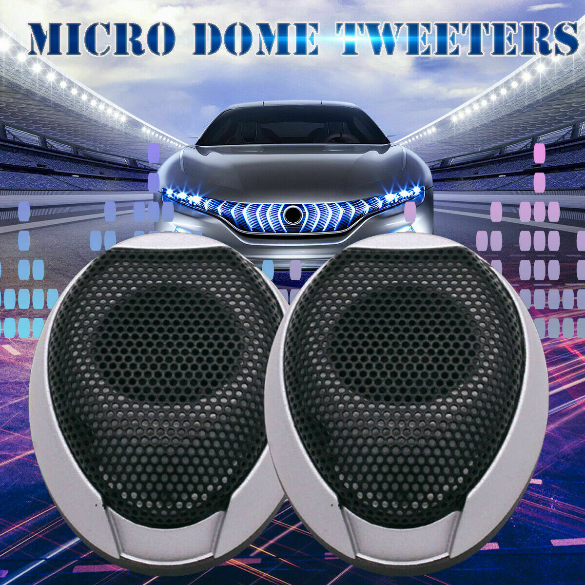 1 Pair 1000W Vehicle Tweeters Car Audio Stereo Speakers Loudspeaker