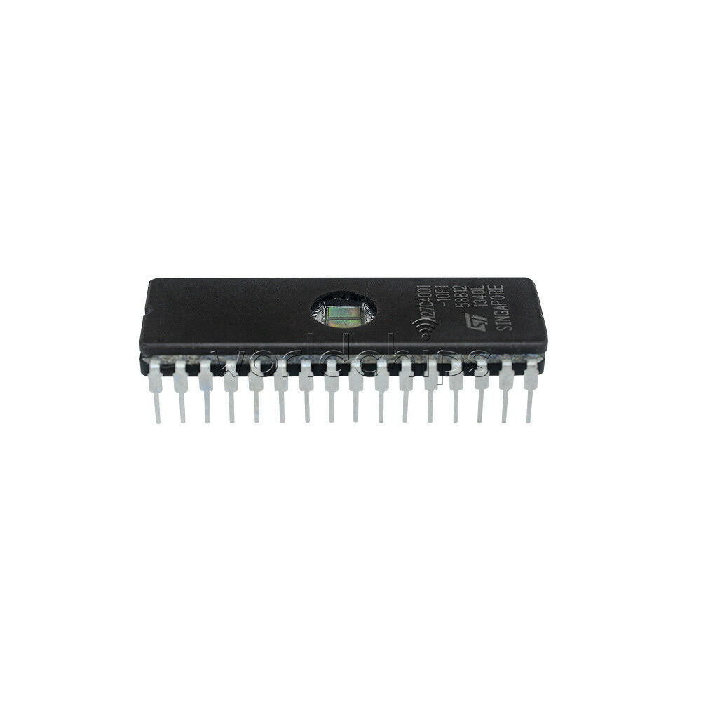 2PCS M27C4001-10F1 27C4001 ST IC EPROM UV 4MBIT 100NS 32CDIP W