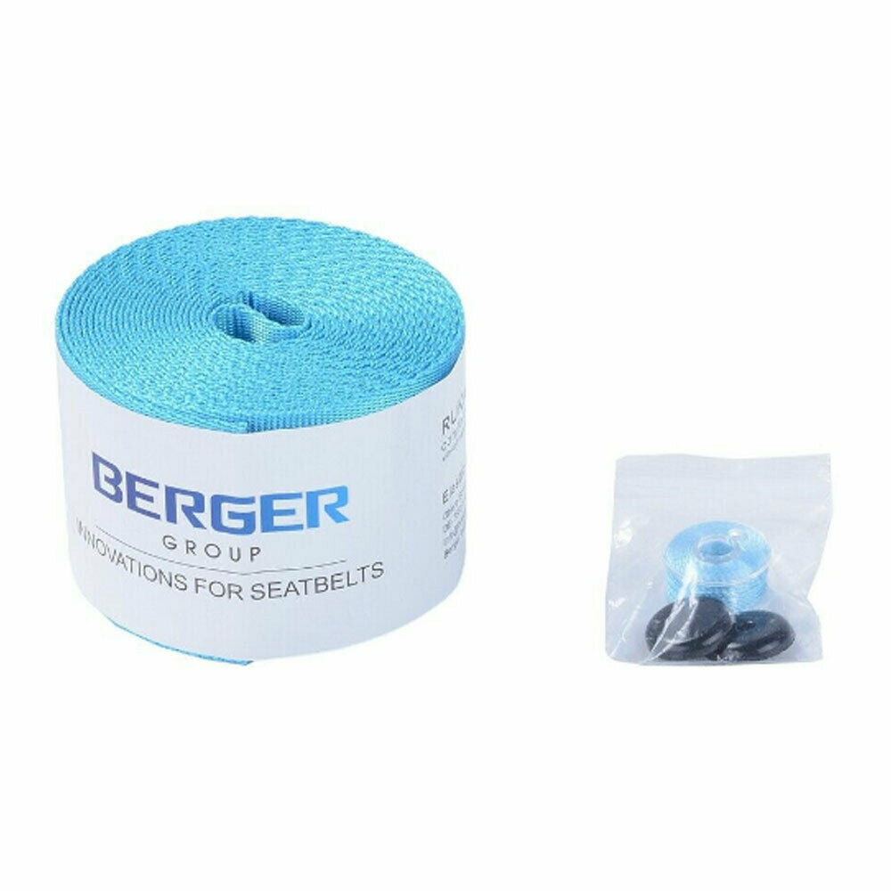 seat belts sky blue 3.6m/roll harness 3 point auto racing safety retractable lap