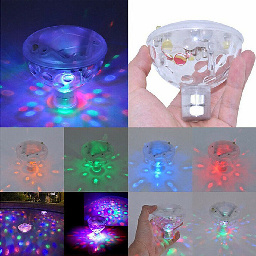 Floating Underwater LED Disco Light Glow Show Swimming Pool Bath SPA Lights