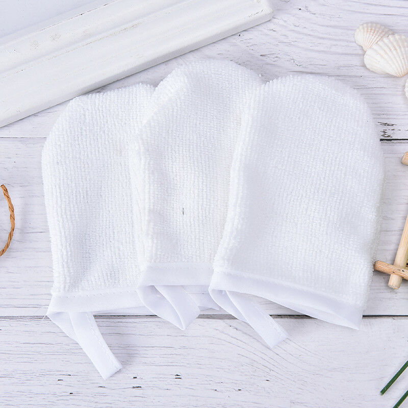 reusable microfiber facial cloth face towel makeup remover cleansing glove.l8