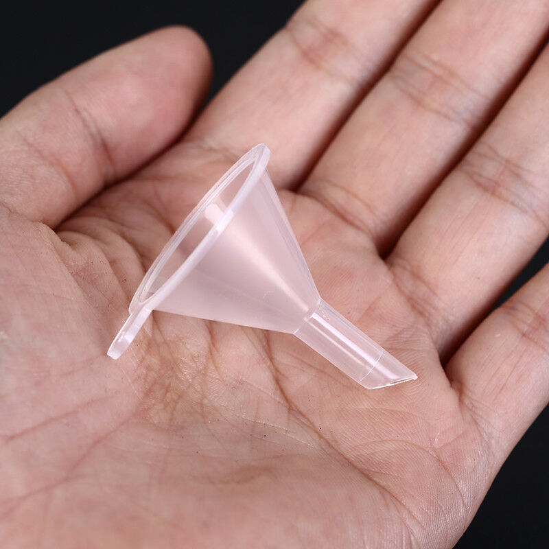 12pcs clear plastic funnels for empty bottle filling perfumes essential oi.l8