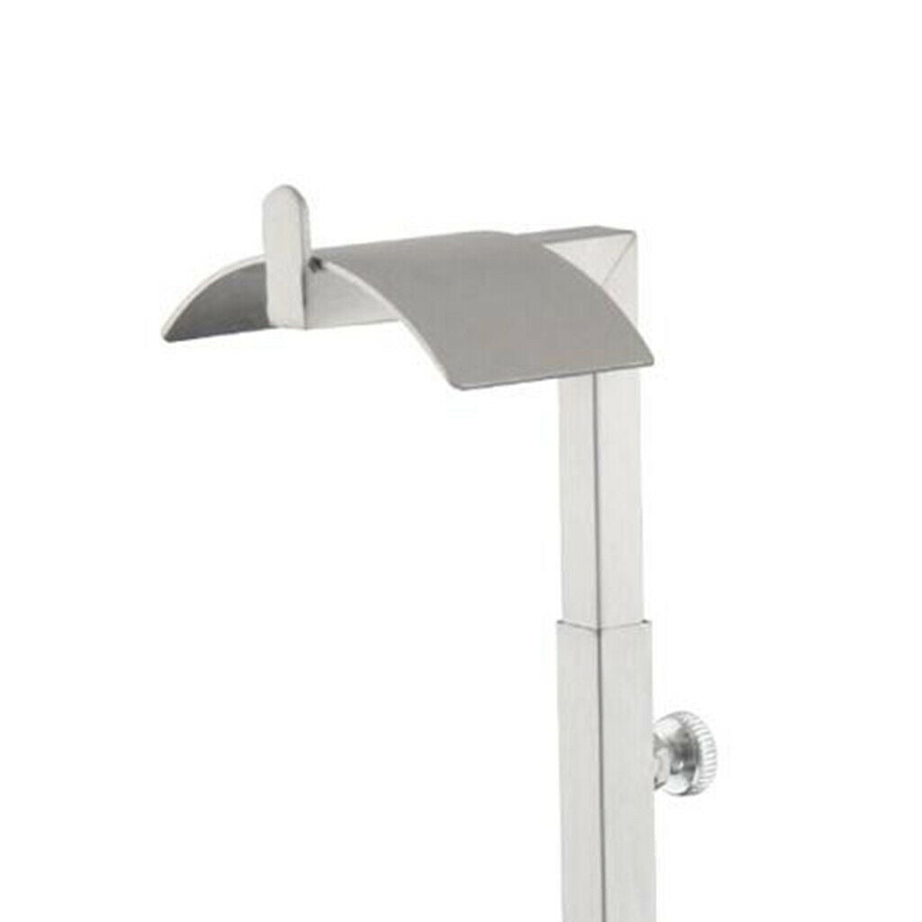 Polished Stainless Metal Women Handbag Display Rack Stand Holder Adjustable