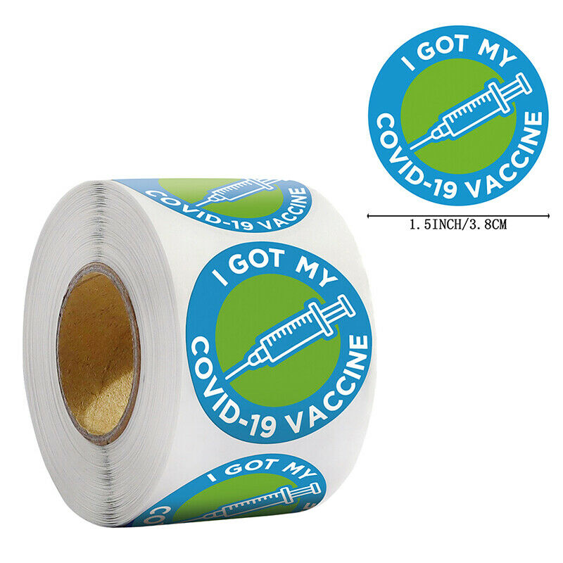 1 Roll of Sealing Stickers Decorative Vaccination Stickers Gift Label