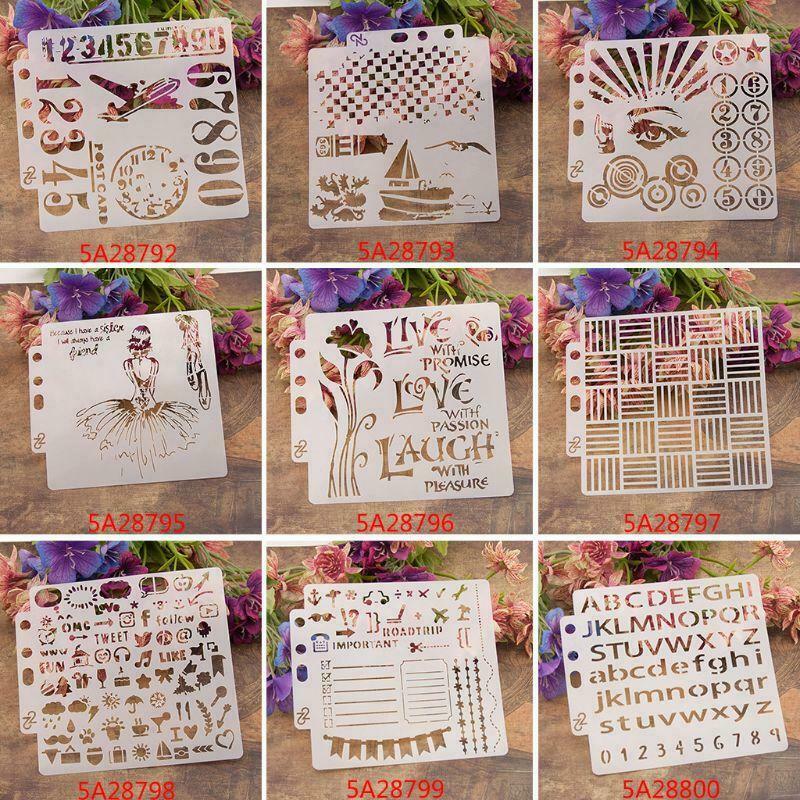 Stencils Template Painting Scrapbooking Embossing Stamping Album Crafts Hexagon