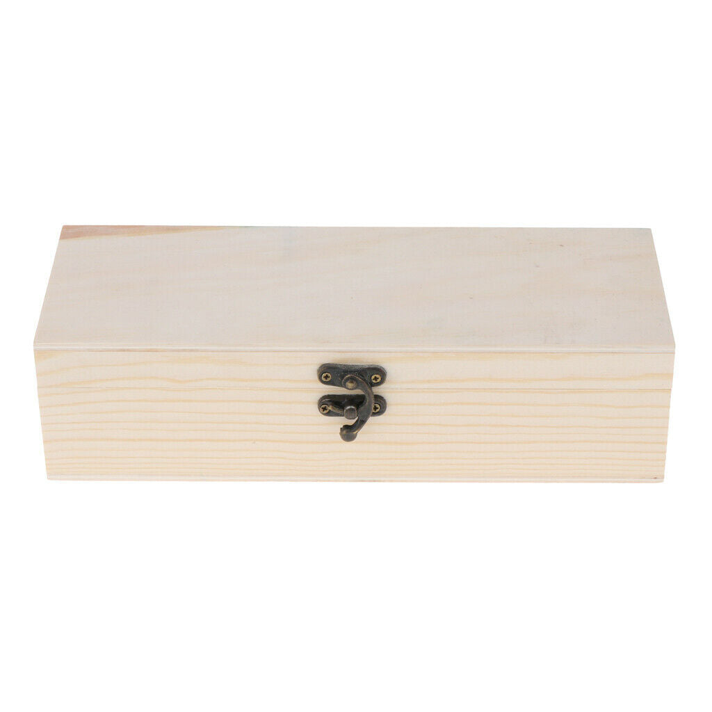 Wood Storage Box Retro Jewelry Holder Chest Container Ring Earring DIY Case