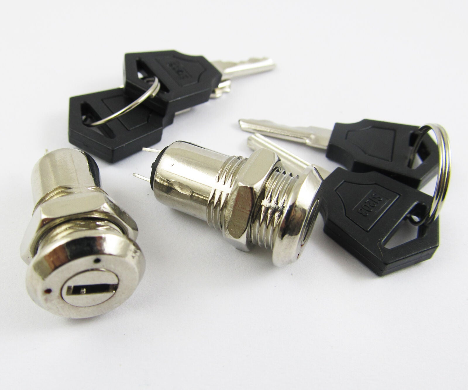 1pc Key Switch ON/OFF Lock Switch K3 with Plastic Handle diameter 11.5mm