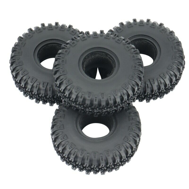 4PCS 52X18mm 1.0 Inch Soft Rubber Wheel Tyre Tire for 1/24 RC Cler Car Axial SY4