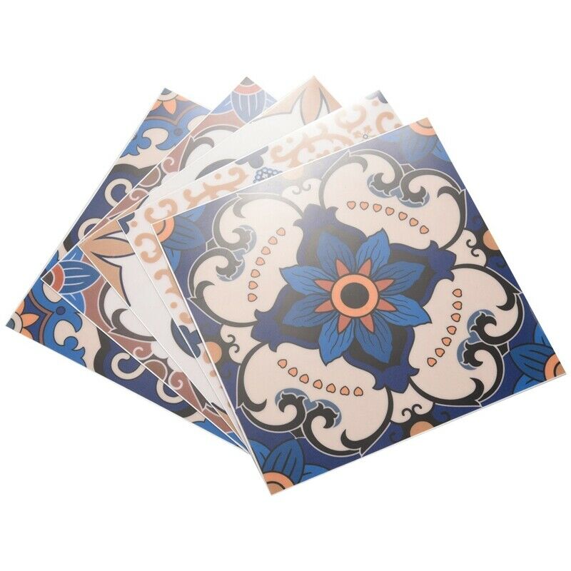 10Pcs Moroccan Style Tile Stickers Waterproof Wall Stickers Bathroom Art DecorG9