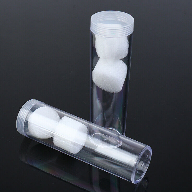 2 Pcs 25mm Round Clear Plastic Coin Fits Quarter Dollar Storage Tubes Scr.l8