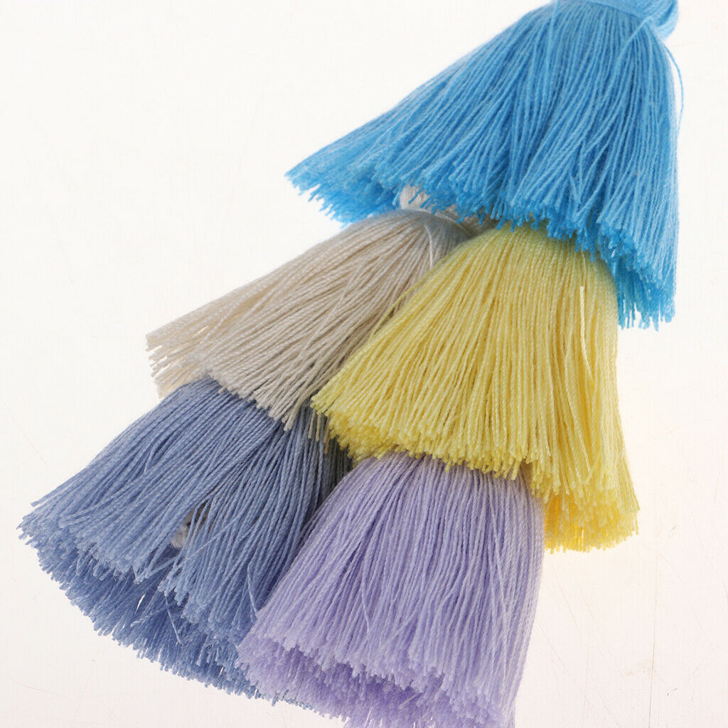 Handmade Polyester Tassel Keychain Pendant Boho Style Bag