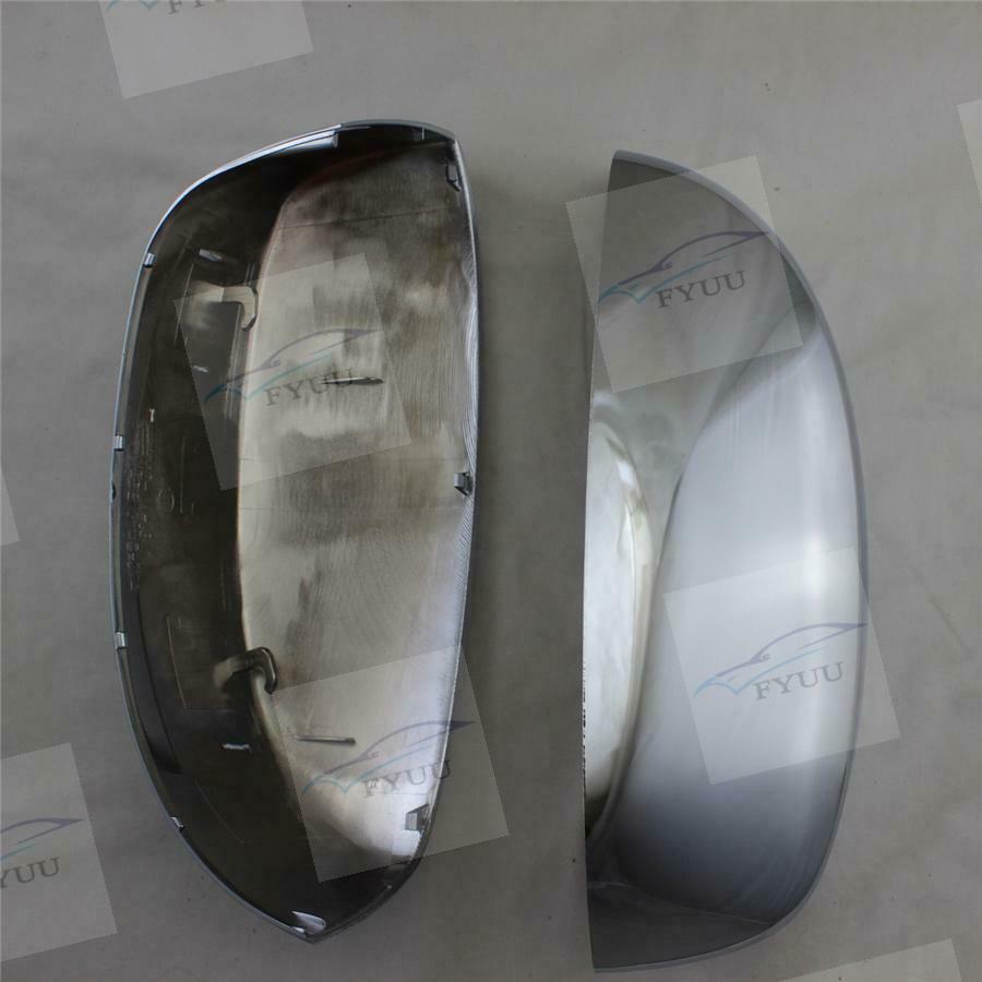 For Chevy Silverado Sierra 07-14 2pc Chrome Side Mirror Cap Top Half Cover LH RH
