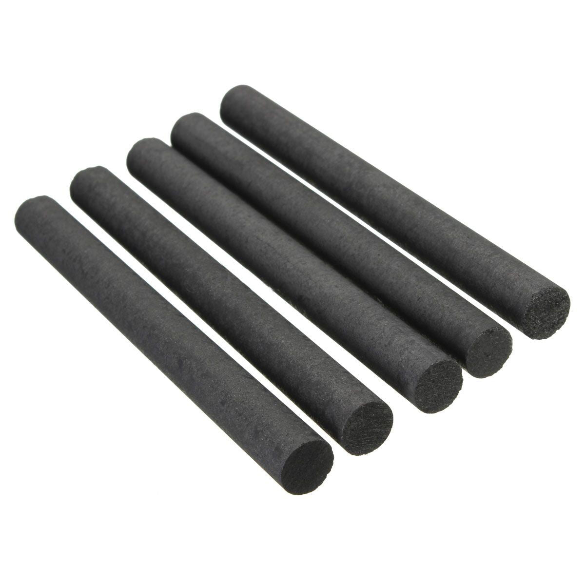 5pcs 99.99% Graphite Electrode Cylinder Rod Black Length 100mm Diameter 10mm