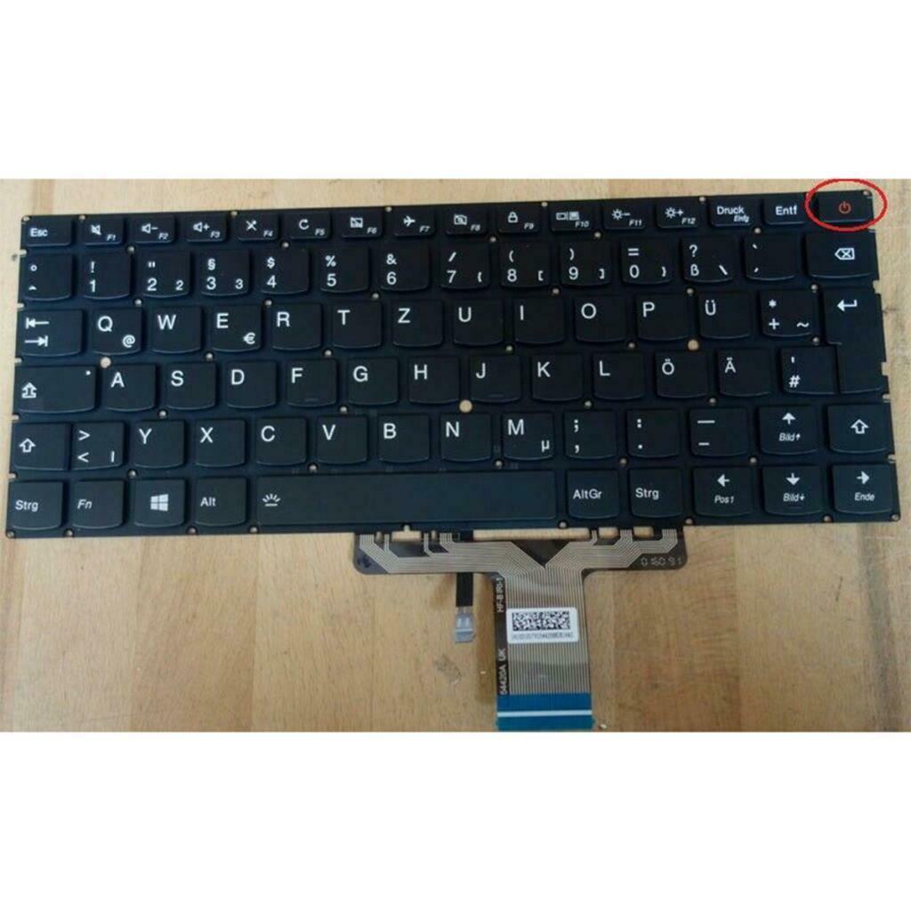 German Keyboard for Lenovo Ideapad Air 13 Pro 710S-13IKB Laptop Backlit