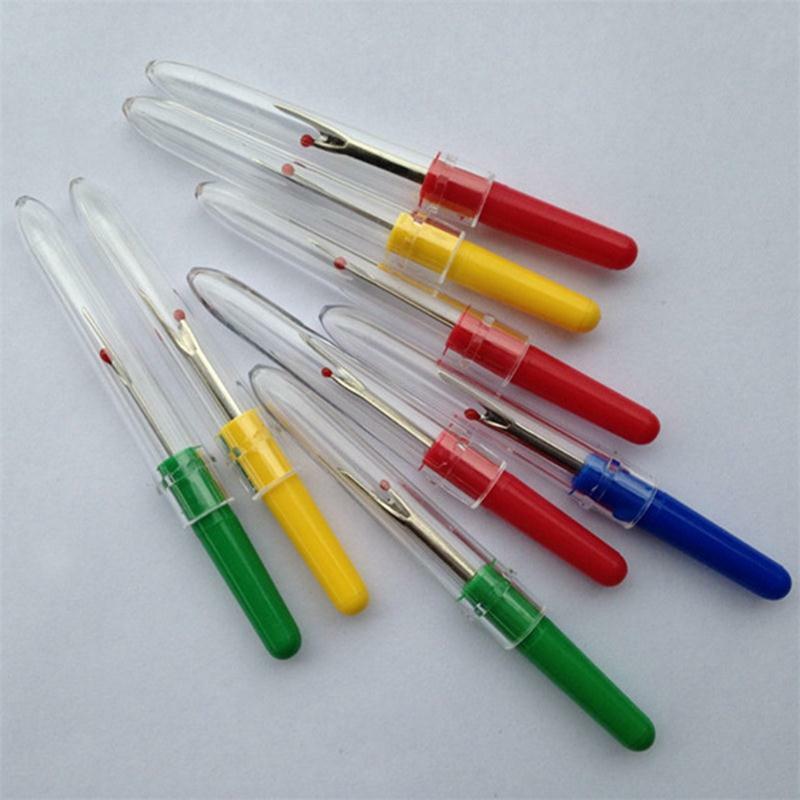 4PCS Stitch Unpicker Seam Ripper Thread Cutter Plastic Handle Craft Sewing Tool