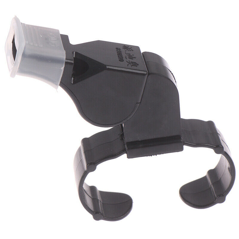 Black Plastic Pealess Finger Grip Sports Skate/Football Referee Mouth Whi.l8