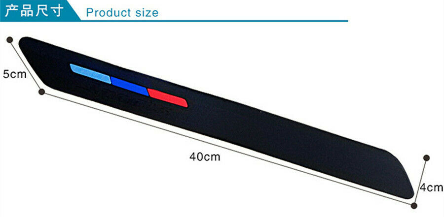400mm Car Front Rear BUMPER LIP/SIDE SCRATCH PROTECTOR STRIP GUARD 2pcs