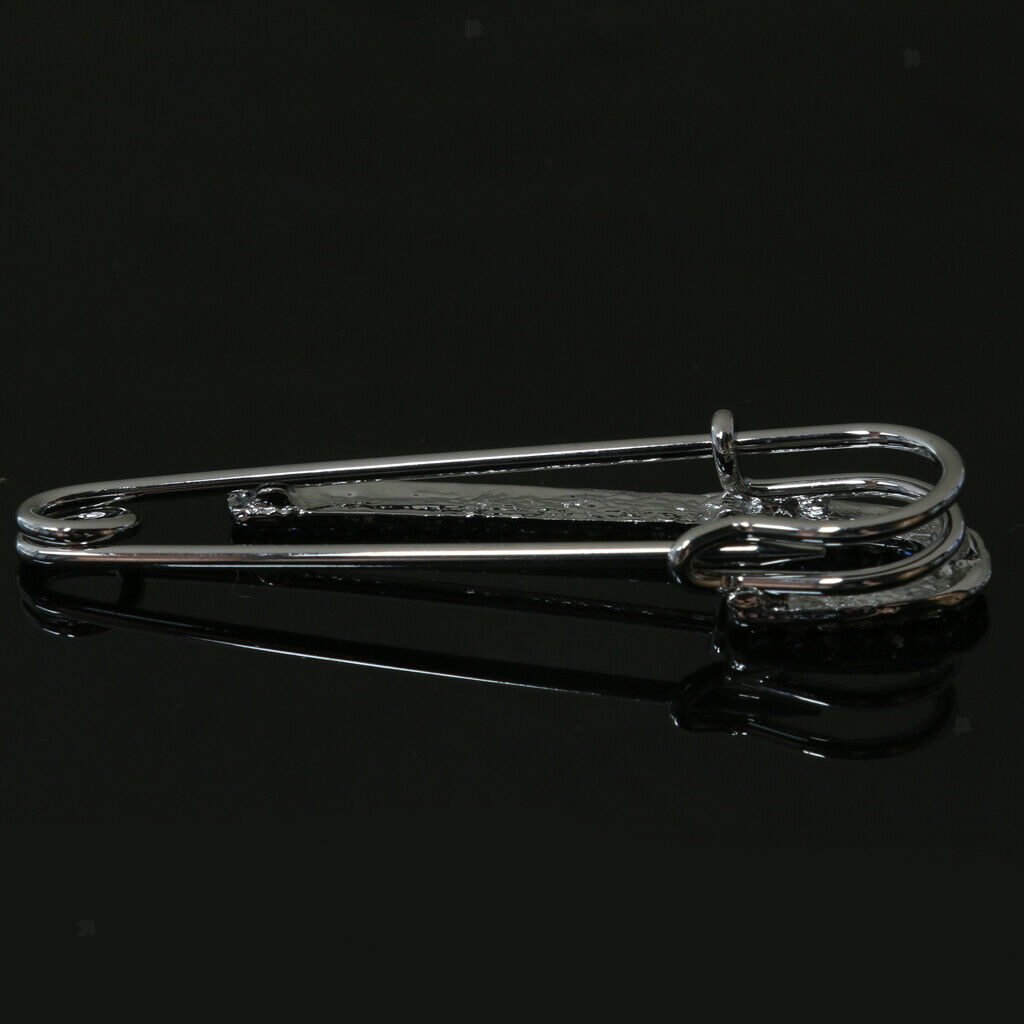 Rhinestone Safety Pins Novelty Brooch Sweater Shawl Clip Badge for Women Girls
