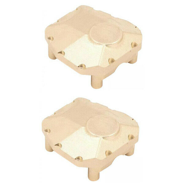2 Pack Brass Counterweight Diff Cover for Axial SCX10 III AX103007 RC Car
