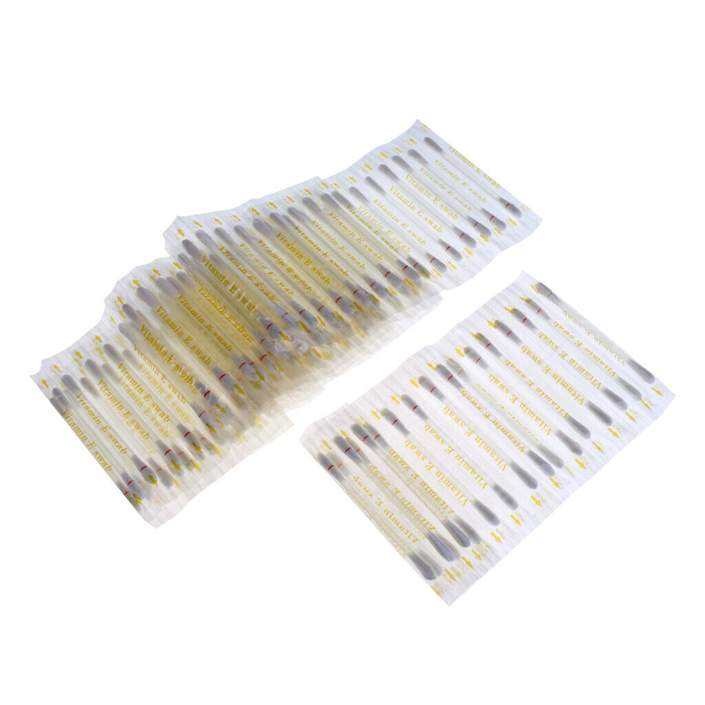 100pcs Dental Vitamin E Swabs Teeth Lips Gum Oral Cleaning Swabs