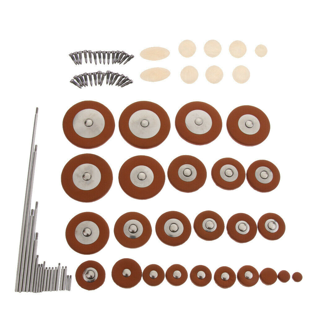 Repair Kit For Alto Saxophone, Includes Pad Pad, Shaft Rods, Button And Screws