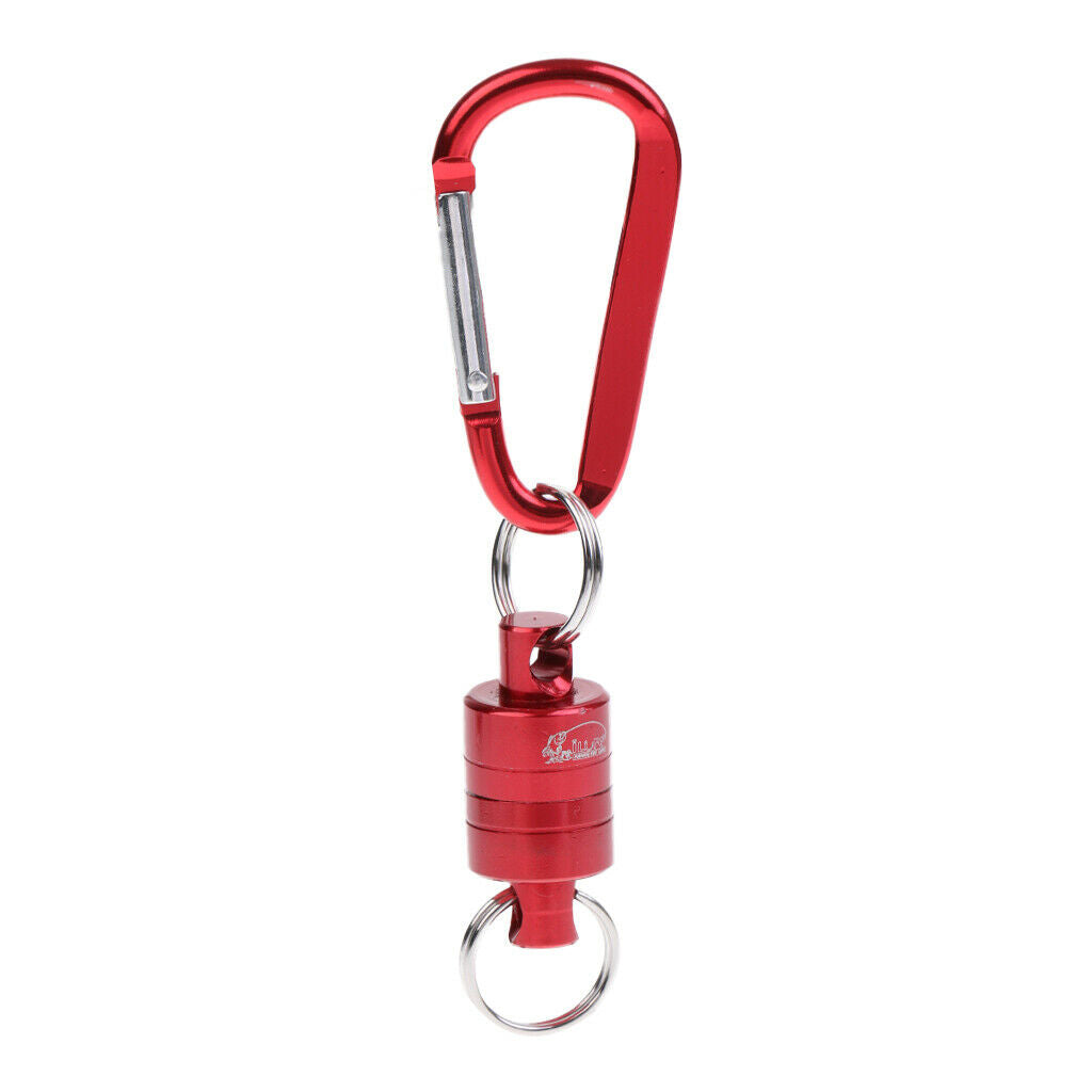 Magnetic Net Release Landing Net Holder Fly Fishing Net Fishing Tool Red