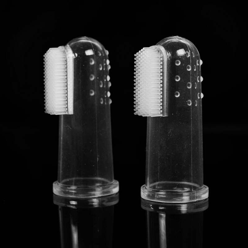 2x Best Dog Soft Finger Toothbrush Pet Oral Dental Brush Reduce Plaque Tar.l8