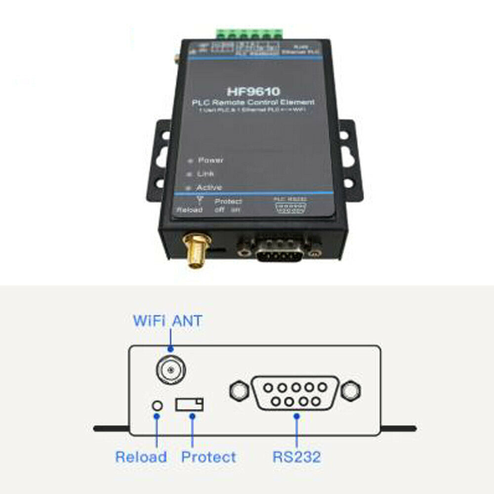 HF9610 PLC Remote Control Download Monitoring Module Serial Port To Wifi Device