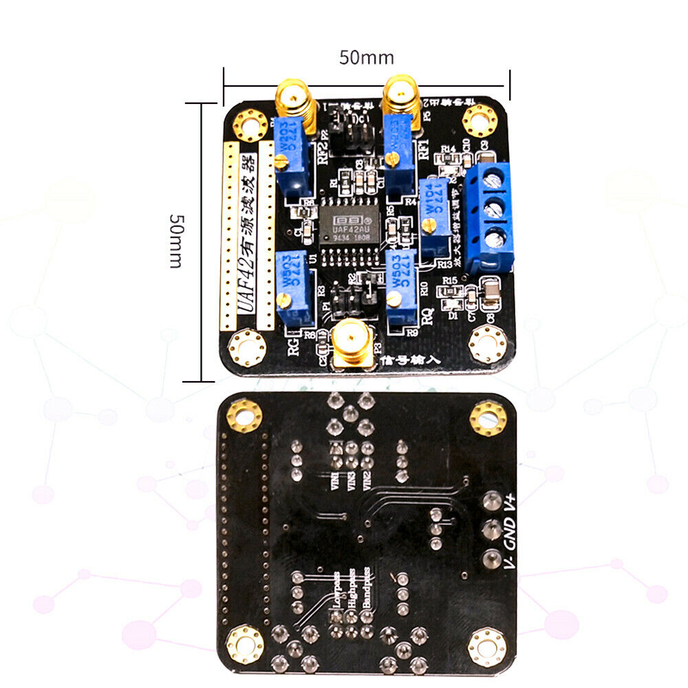 High Low Band Pass Filter Active Filter Module Low Pass Filter Adjustable Filter