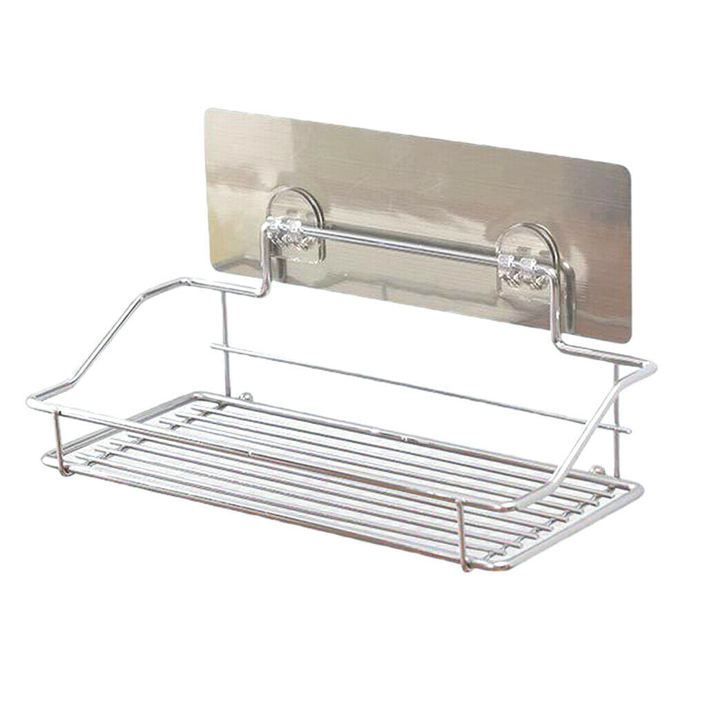 Stainless   Steel   Storage   Rack   Shower   Shampoo   Shelf   Bathroom   Towl